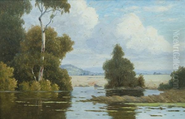 Yarra Glen Oil Painting by John Mather