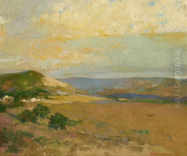 A Northern California Landscape Oil Painting by Arthur Frank Mathews