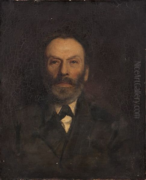 Portrait Of John Zeile by Arthur Frank Mathews