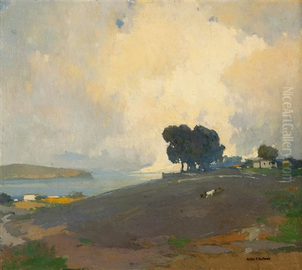 Summertime Oil Painting by Arthur Frank Mathews