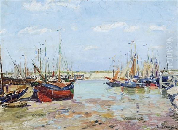 Harbour View Oil Painting by Paul Mathieu