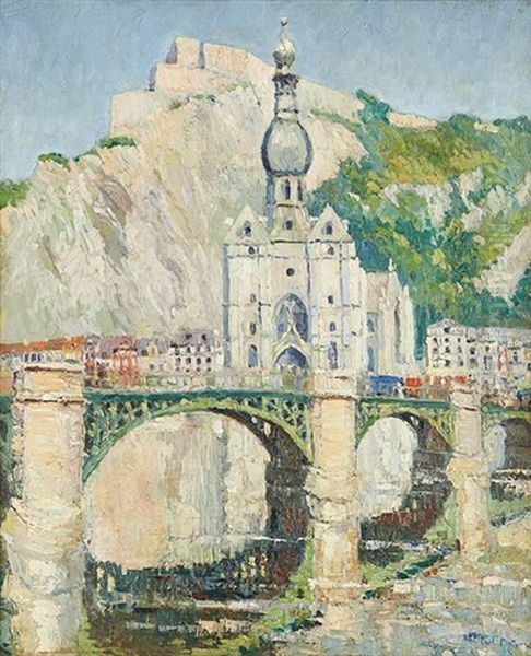 Vue De Dinant Oil Painting by Paul Mathieu