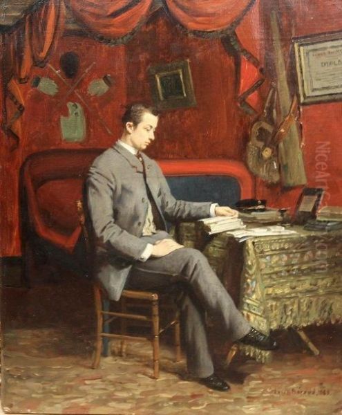 Le Laureat. Oil Painting by Louis Beroud