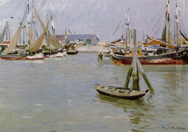 Bateaux Amares Oil Painting by Paul Mathieu