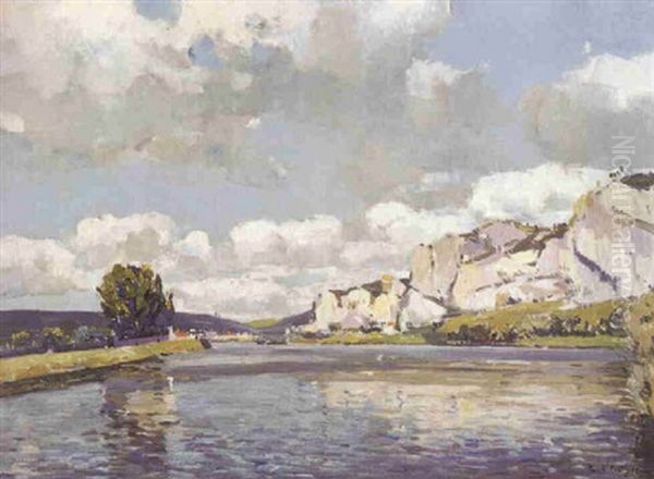 La Riviere Oil Painting by Paul Mathieu