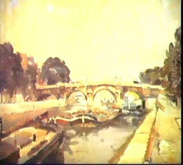 Le Pont Neuf Oil Painting by Paul Mathieu