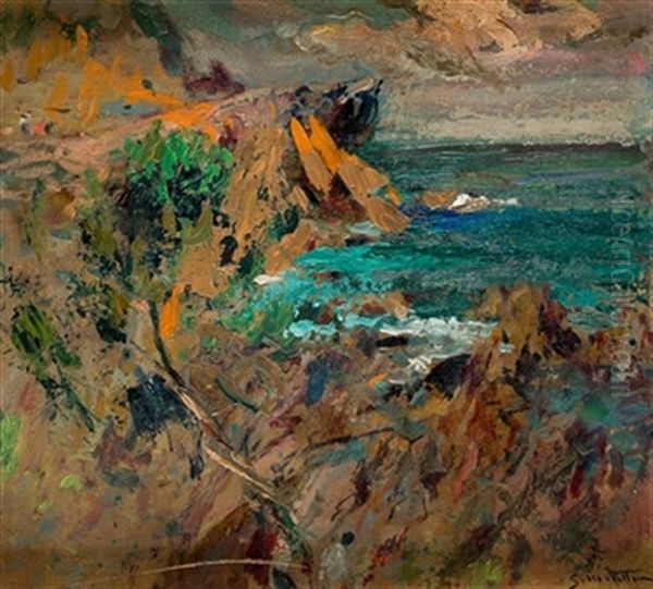 Acantilado Oil Painting by Segundo Matilla Marina