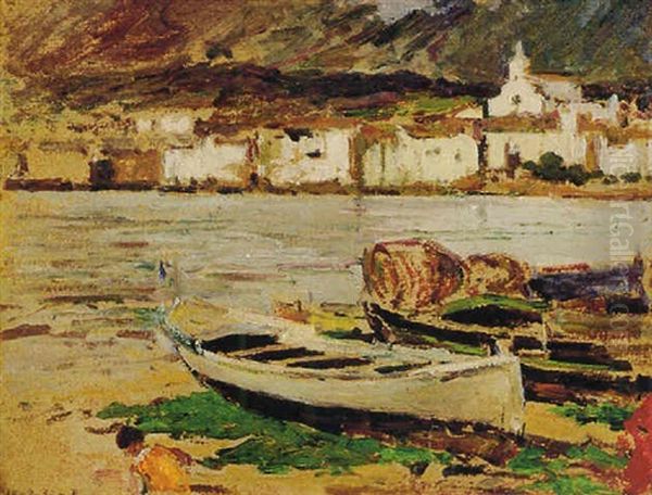 Barcas Oil Painting by Segundo Matilla Marina