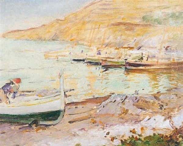 Marina Oil Painting by Segundo Matilla Marina