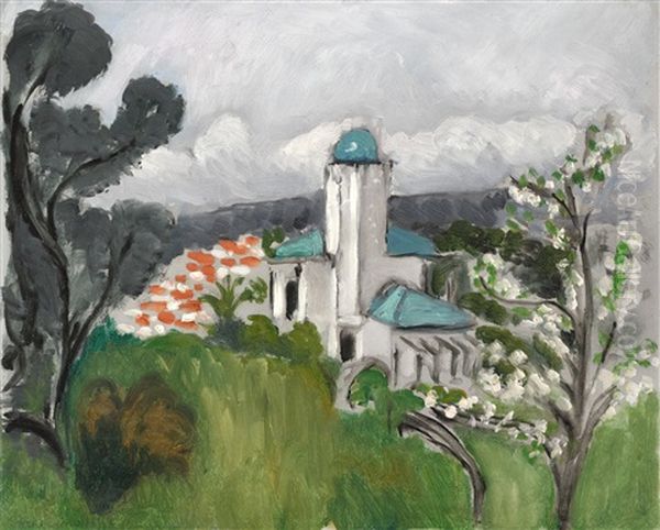 La Villa Bleue Oil Painting by Henri Matisse