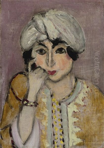 Tete De Femme (lorette) Oil Painting by Henri Matisse