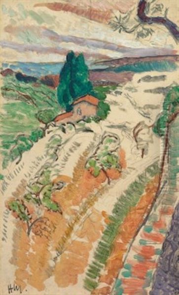 Paysage, St. Tropez Oil Painting by Henri Matisse