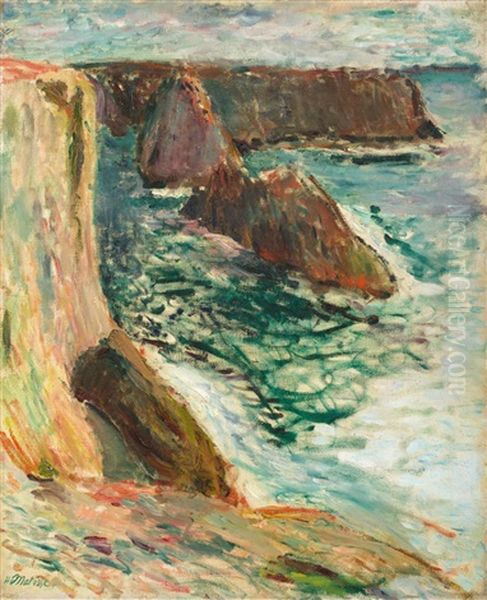 Rochers A Belle-ile Oil Painting by Henri Matisse