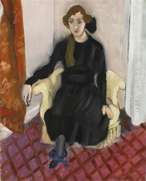 Jeune Fille En Noir Oil Painting by Henri Matisse