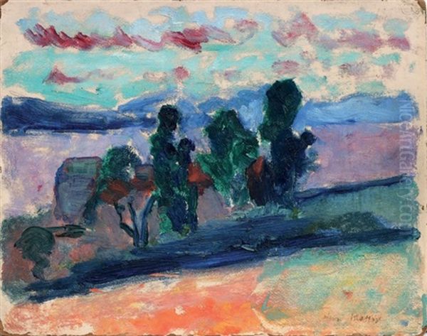 Paysage De Saint-tropez Au Crepuscule Oil Painting by Henri Matisse