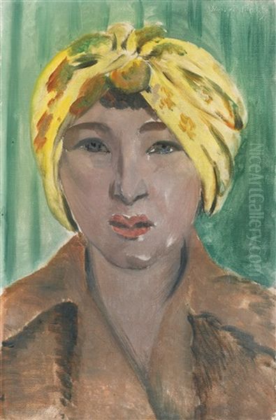 Portrait D'yvonne Oil Painting by Henri Matisse