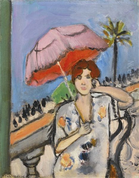 Femme A L'ombrelle Oil Painting by Henri Matisse