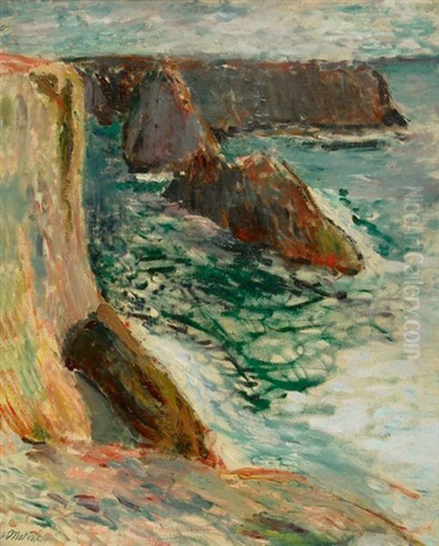 Rochers A Belle-ile Oil Painting by Henri Matisse