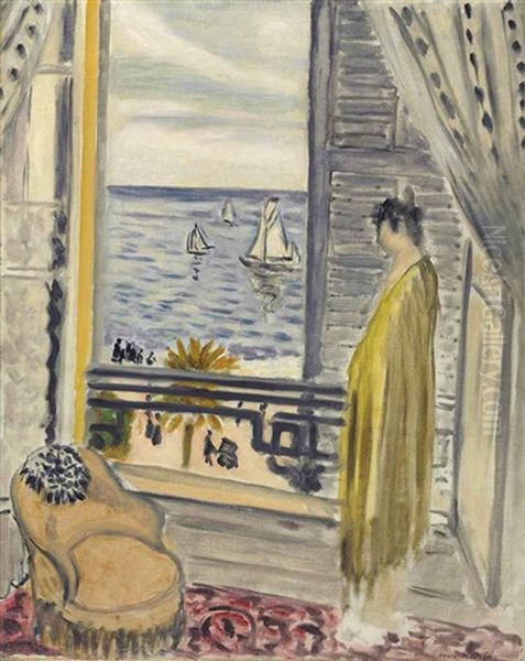 Femme Aupres De La Fenetre Oil Painting by Henri Matisse