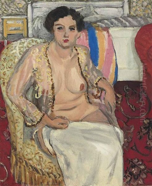 Femme Au Fauteuil--femme En Neglige Oil Painting by Henri Matisse