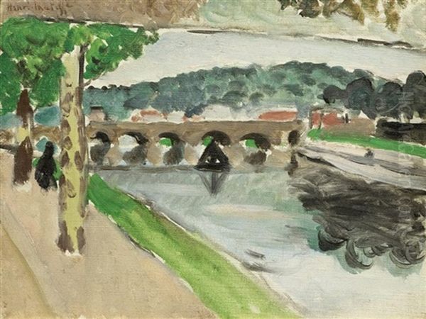 Pont De Sevres, Le Platane Oil Painting by Henri Matisse