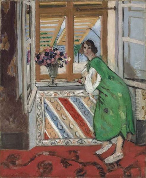 Jeune Fille A La Mauresque, Robe Verte Oil Painting by Henri Matisse