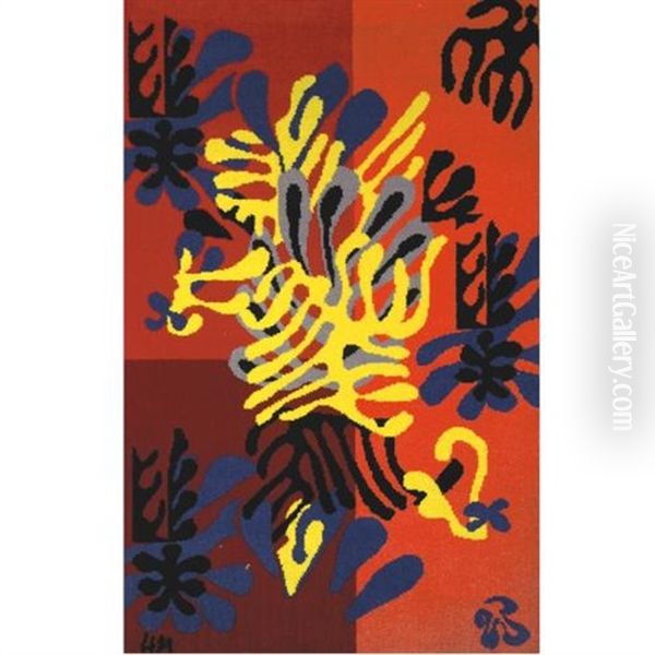 Mimosa (2 Pieces) Oil Painting by Henri Matisse