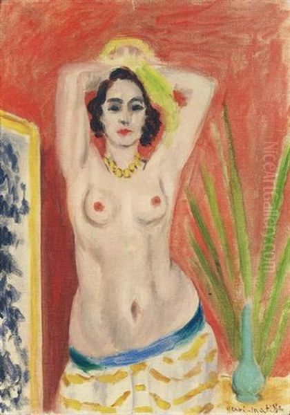 Torse Nu Or Femme En Buste, Bras Leves Oil Painting by Henri Matisse