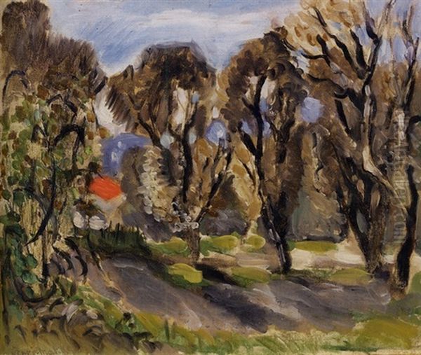 Paysage Au Toit Rouge Oil Painting by Henri Matisse