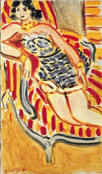 Jenue Femme Au Canape Oil Painting by Henri Matisse