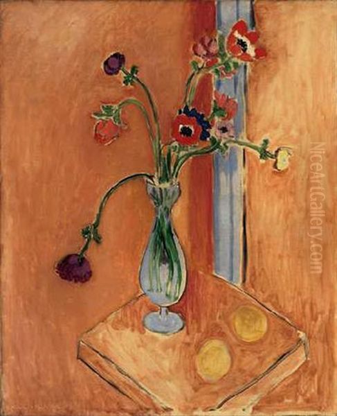 Anemones Dans Un Vase Oil Painting by Henri Matisse