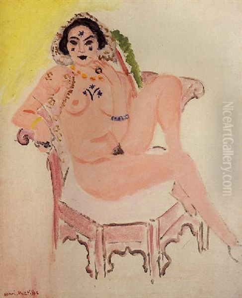 Jeune Femme Fardee A L'orientale Ou La Bayadere Oil Painting by Henri Matisse