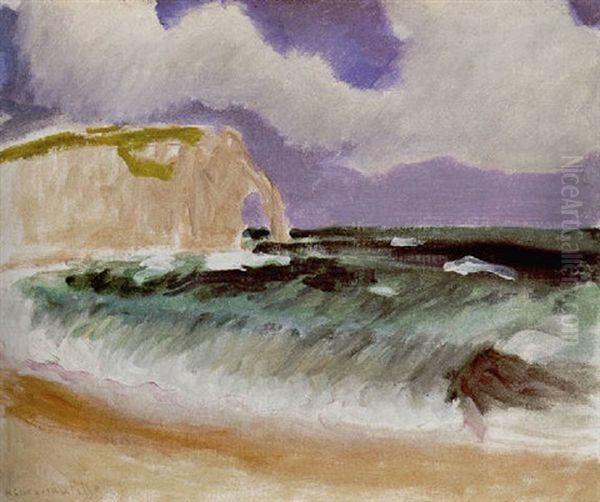 Etretat Oil Painting by Henri Matisse