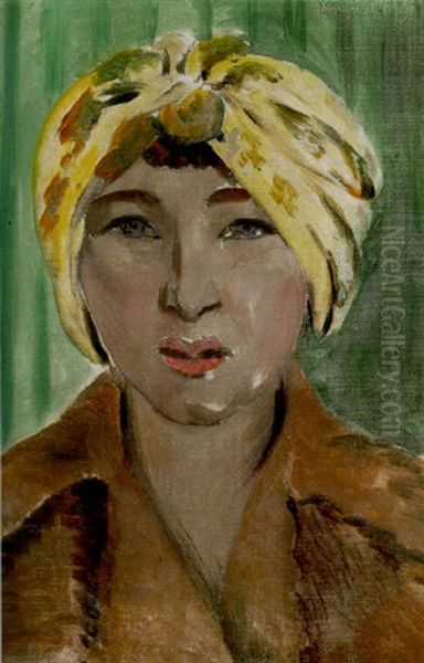 Portrait De Madame Girbe Oil Painting by Henri Matisse