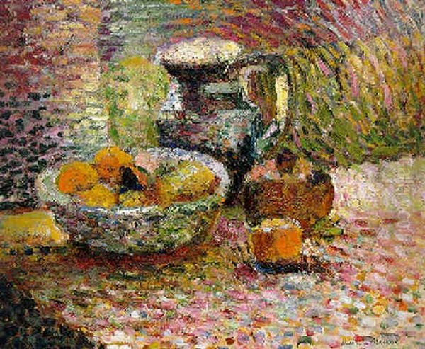 Nature Morte Au Pichet Et Fruits Oil Painting by Henri Matisse