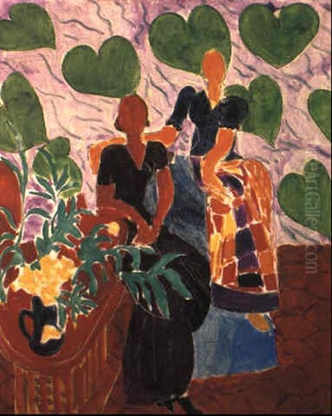 Les Deux Femmes Oil Painting by Henri Matisse