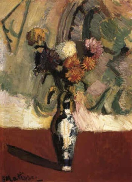 Chrysanthemes Dans Un Vase De Chine Oil Painting by Henri Matisse