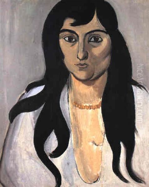 La Femme Au Collier D'ambre Oil Painting by Henri Matisse