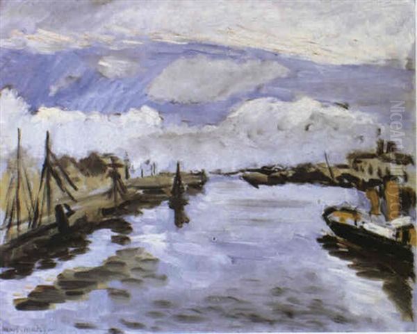 Cherbourg, Le Bassin Oil Painting by Henri Matisse