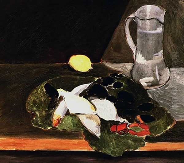 Nature Morte Au Citron (naturemorte, Poissons Et Citron) Oil Painting by Henri Matisse