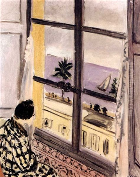 Femme A La Fenetre, Nice Oil Painting by Henri Matisse