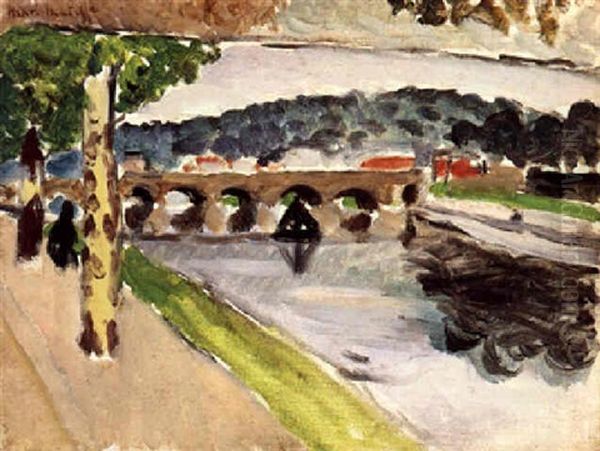 Parade Aux Platanes Oil Painting by Henri Matisse