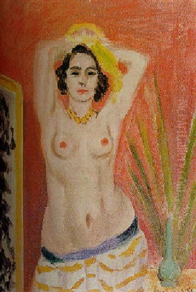 Nu Aux Bras Leves Oil Painting by Henri Matisse