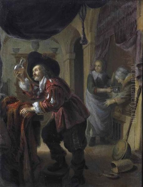 The Doctor's Visit Oil Painting by Bartholomeus Maton