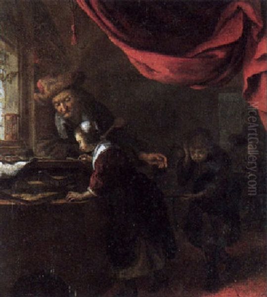 The School Master by Bartholomeus Maton