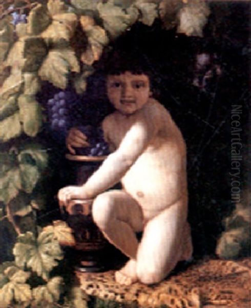 Bacchus Enfant Oil Painting by Louis Matout