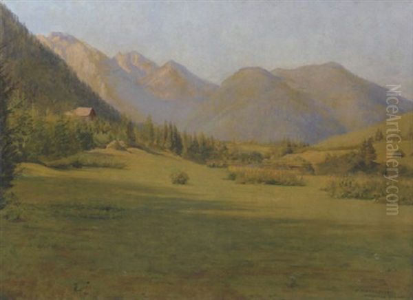 Madonna Di Campiglio Oil Painting by Franz Von Matsch