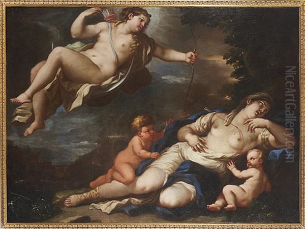 Diana And Niobe Oil Painting by Paolo de Matteis