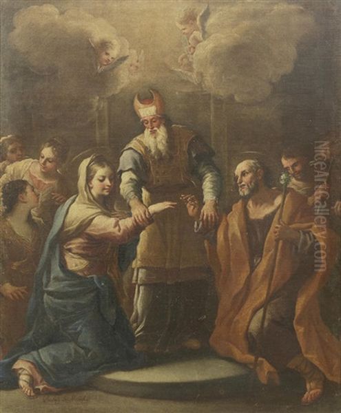 The Marriage Of The Virgin Oil Painting by Paolo de Matteis