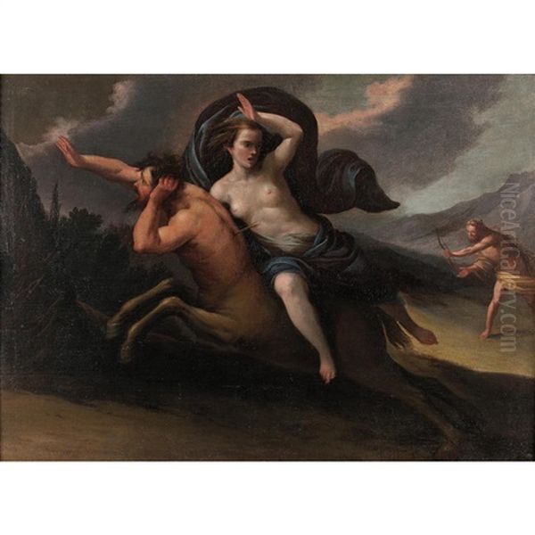 L'enlevement De Dejanire Par Le Centaure Nessus Oil Painting by Paolo de Matteis